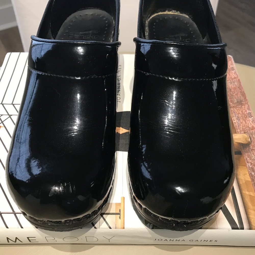 Dansko Black Patent Shoes